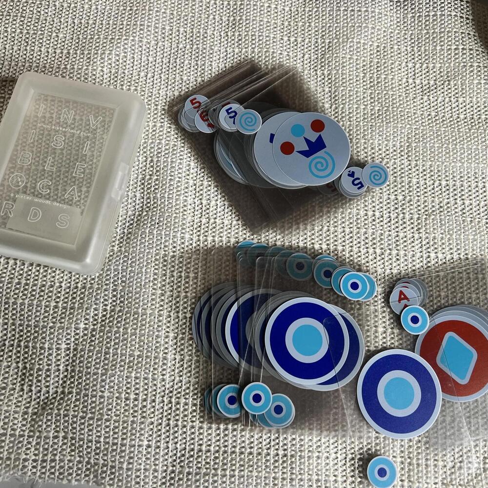 Invisible Cards Transparent Circle Overlay Game Pieces Set Product GGO4 Tokens